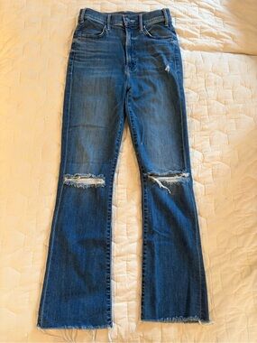 MOTHER Distressed Denim “The Hustler Ankle Fray” Size 26